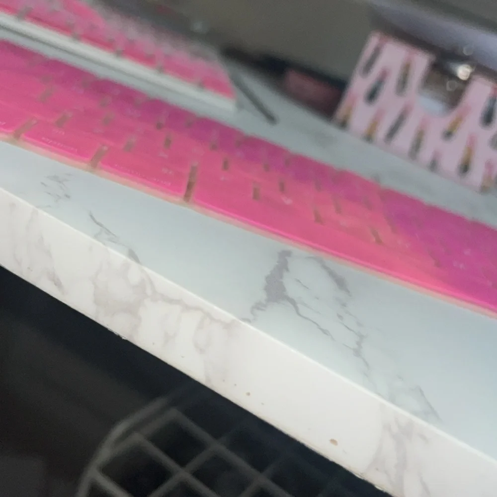 Pink Keyboard Cover (THIN RUBBERY COVER)